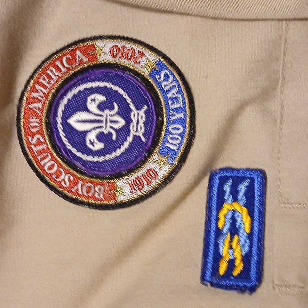 Men's Tan BSA  ASST. Scoutmaster XL Uniform Shirt - Picture 13 of 14